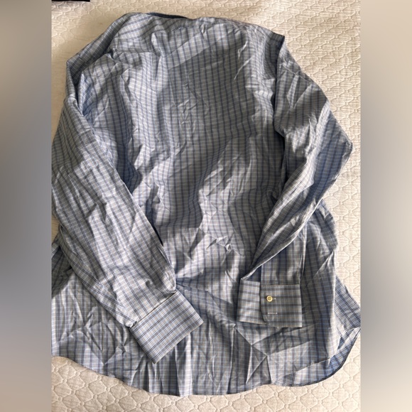 Blue plaid button up - Picture 3 of 3